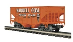 Waddell (MTHRRC-2007) 2-BAY Fish Belly Hopper Car W/coal 20-97200. Fixed Price $50.00.