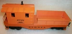Lionel Postwar 6119-25 Orange Dl&w Work Caboose Excellent+ To Ln. Fixed Price $35.00.