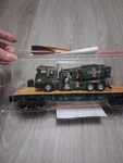 Menards O-gauge U.s. Army Flatcar W/ Truck & Himars Mint Free Shipping!. Fixed Price $50.00.