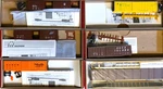 Six Walthers Ho Kits Atsf Cri&p C&nw D&rgw Itc 5 Box Cars Auto Rack. Fixed Price $60.00.