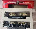 American Flyer 6-48507 Us Army Set Two Flatcar With Four Tanks. Fixed Price $40.00.