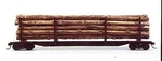 Custom Finishing 318 Ho Scale National Steel Car Company 62' 9" Stake - Kit. Fixed Price $29.99.