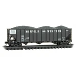 Norfolk & Western 100 Ton 3-BAY Coal Hopper Micro-trains MTL#108 500 Scale. Fixed Price $34.75.