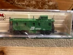 Atlas Scale Burlington Caboose # 9932. Fixed Price $18.95.
