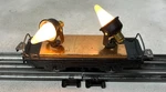 Lionel Marx - Dual Spotlight Tin Train Car Tested And Works. Fixed Price $60.00.