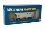Scale Walthers Mainline 910-7964 Gatx #3304 37' Trinity 2-BAY Covered Hopper. Fixed Price $31.98.