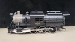 Rail King Camelback- Jersey Central Steam Engine- No. 30-1141-1. Fixed Price $350.00.