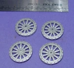 O/ON3/ON30 Truck Or Wagon Wheels 1/48 Wiseman Model Services Detail Parts O358. Fixed Price $7.00.