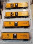 Rapido Ho Santa-fe RR-56/60 Mechanical Refeers W/sound All Differant No's Lot 4. Fixed Price $275.00.