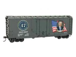 Ho Accurail/micro-trains Mtl Kit 3100-001 Donald Trump 2025 Presidential Box Car. Fixed Price $50.00.