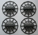 Lionel Pyro Plastic Set Of 4 6806 Radar Sreens With Logo Made In The Usa. Fixed Price $28.00.