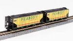 Bli 7163 N Scale H2A 3-BAY Hopper With Load Peabody Coal (2 Pack Set B). Fixed Price $44.99.