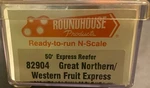 Roundhouse Scale - 50' Exp. Reefer Western Fruit Express 103 82904 Cl. Fixed Price $12.50.