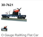 Mth Rail King 30-7621, Flat Car With Airplane Nib. Fixed Price $45.00.