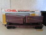 Lionel, Gauge, 16303 Prr Flat Car W/trailers, Ob.. Fixed Price $20.00.