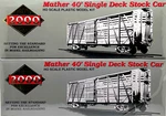 Ho Life Like Proto 2000 21214 40' Single Deck Stock Car Kit Pk Mather Co. Fixed Price $59.99.