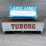 Ho Scale Life-like 08526 Reefer Box Car Tuborg Freight Train. Fixed Price $6.59.