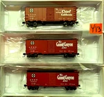 Intermountain 10'6" Mod 1937 Aar Boxcar Santa Fe BX-37 Scale Set. Fixed Price $64.00.