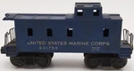 Lionel 6017-50 Vintage Usmc Blue Caboose. Fixed Price $39.99.