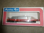 Vintage Scale American Flyer Illinois Central Flat Car W Bulkheads 6-48505 Mib. Fixed Price $29.00.