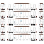Athearn Rtr 5BAY Rapid Discharge HOPPERITGX/WHITE#35 ATH98491 Rolling. Fixed Price $254.99.