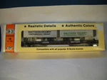 Con-cor 0001-01206C 90 Ft Piggyback Flatcar With Trailers. Southern Railway. Fixed Price $30.00.