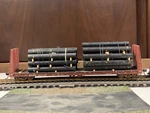 Ho Athearn 92703 60' Bulkhead With Pipe Load Bnsf 552139. Fixed Price $35.00.
