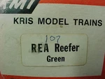 Kmt Kris Model Trains Gauge Rex 6100 Rea Express Reefer Car W/ Box. Fixed Price $30.00.