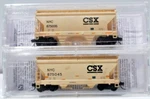 Csx. Scale. 2 Bay Covered Hoppers. Micro Trains Line. Factory New.. Fixed Price $78.26.