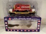 Rmt Ttx Depressed Center Flat Car W/ Rock Island Beep Diesel Shell Load! Gauge. Fixed Price $75.00.