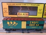 Mth Rail King 30-78131 Croft Cream Ale Modern Reefer Car Boston Mass. Fixed Price $49.99.