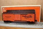 Lionel 6565 Box Car Rio Grande D&rgw 63067 Scale #6-29268. Fixed Price $49.95.