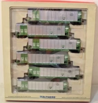 Ho Walthers 932-5319 Bethgon 6-PACK Bnsf With Load Green. Fixed Price $179.99.