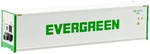 Atlas Scale 40' Reefer Container 3-PK Evergreen/emcu #5321382/5321401/5321443. Fixed Price $32.99.