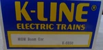 K-line K-6850 O/O27-SCALE Mow Maintenance Of Way Boom Car Rtr Nib Ovp New Box. Fixed Price $14.99.