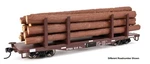 Walthers (ho) 910-50920 St Maries River Rr 45' Logging Flatcar #525 W/log Load. Fixed Price $23.85.