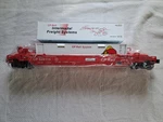 Lionel 6-52196 Canadian Pacific Double Stack Flat Car With Containers Lots 2000. Fixed Price $88.88.