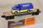 Menards 279-8320 Scale Penn. Flatcar W Sunoco Fuel Truck Orig Packaging L/n. Fixed Price $19.98.