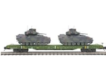 ***brand New*** Mth O Scale Flat Car U.s. Army With 2 Bradley Fighting Vehicles. Fixed Price $185.00.