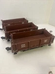 Scale Lot Of 3- Aristocraft Pennsylvania Prr 20 2-AXLE Gondola (ART-40001). Fixed Price $133.00.