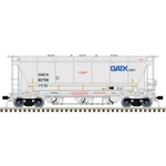 Atlas Scale New 2026 Trinity 3230 Covered Hopper General American 62758. Fixed Price $41.82.