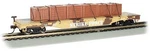 Bachmann 18934 Ho Scale 52' Flatcar With Crate Load. Fixed Price $31.99.
