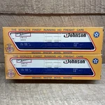 2X Ho Scale Mehano Train North American Johnson Jwax 49000 Boxcars Nos. Fixed Price $19.95.