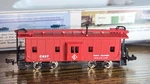 Con-cor Scale Bay Window Caboose Erie Lackawanna Metal Wheels Rapido Couplers. Fixed Price $14.99.