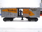 Lionel Post War 3474 Western Pacific Operating Box Car. Fixed Price $55.00.