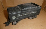 Vintage 1950S Scale Marx Marlines Metal New York Central Tender Car. Fixed Price $19.00.