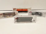 Lot Of 4 New Boxes Atlas Gauge Trains Tank Car, Piggyback Flat, Hopper. Fixed Price $39.99.