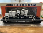Lionel 6-17515 Gauge Norfolk Southern Flatcar With Semi Tractors Nib (nos). Fixed Price $36.00.