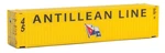 Walthers Scenemaster Ho 45' Cimc Container Antillean Line 949-8551. Fixed Price $15.98.