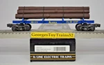 K-line 3-RAIL #1013 Arr Alaska Die-cast Skeleton Car W/logs K663-1013 Nib. Fixed Price $40.00.